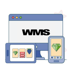 wms logo on tech devices