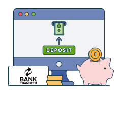 deposit with bank transfer