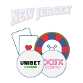 new jersey text above unibet and parx casino logo