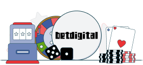 betdigital logo with casino games symbols
