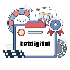 betdigital logo with casino symbols