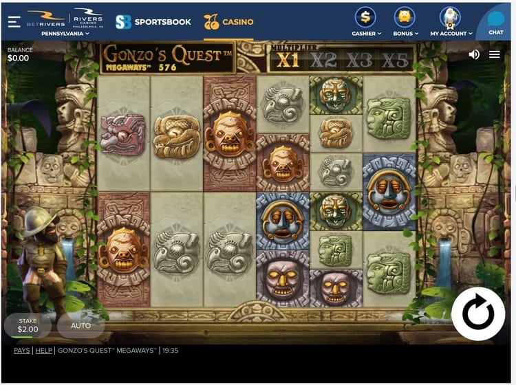 gonzo's quest Megaways screenshot