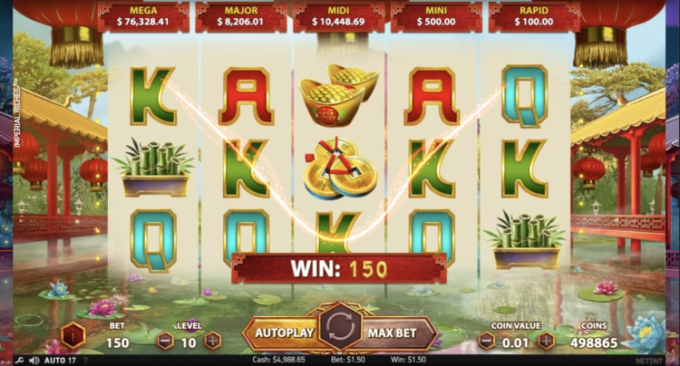 imperial riches slot basegame screenshot