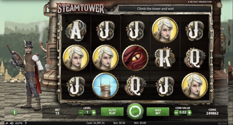 steam tower slot basegame