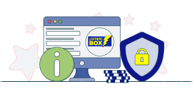 lightning box logo with info and padlock sign