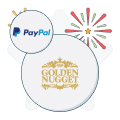 paypal and golden nugget logo