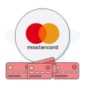 mastercard logo next to credit cards graphic