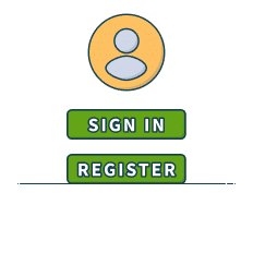 sign in and register buttons