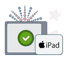 tablet graphic next to ipad logo