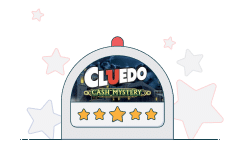 cluedo logo with stars