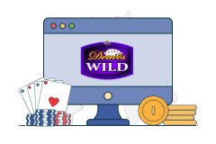 deuces wild video poker logo