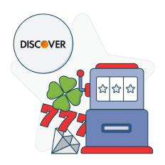 discover logo next to slot machine