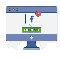 connect with social networks facebook