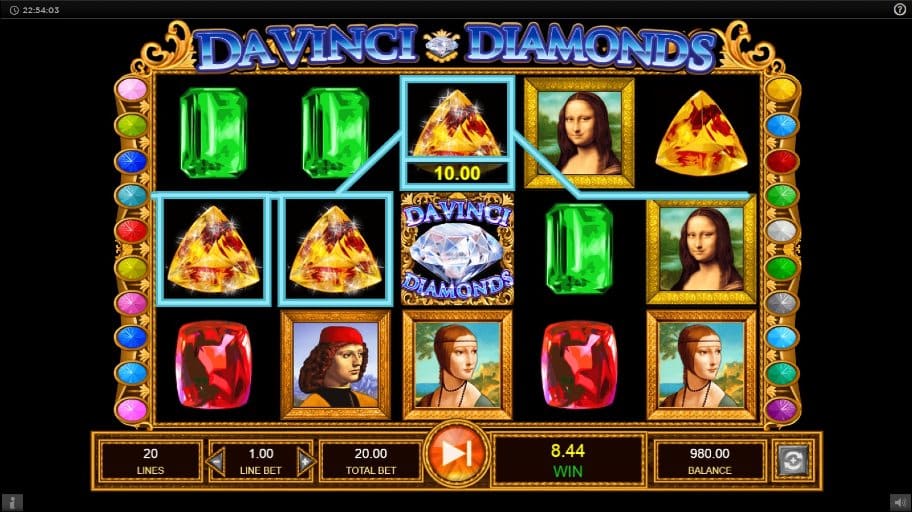 da vinci diamonds gameplay