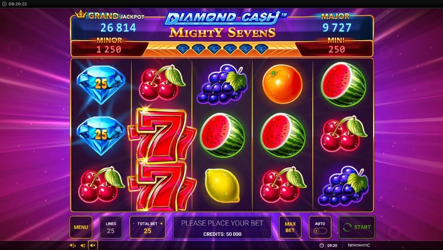 diamond cash mighty 7 base game