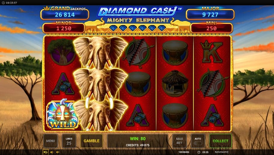 diamond cash mighty elephant gameplay