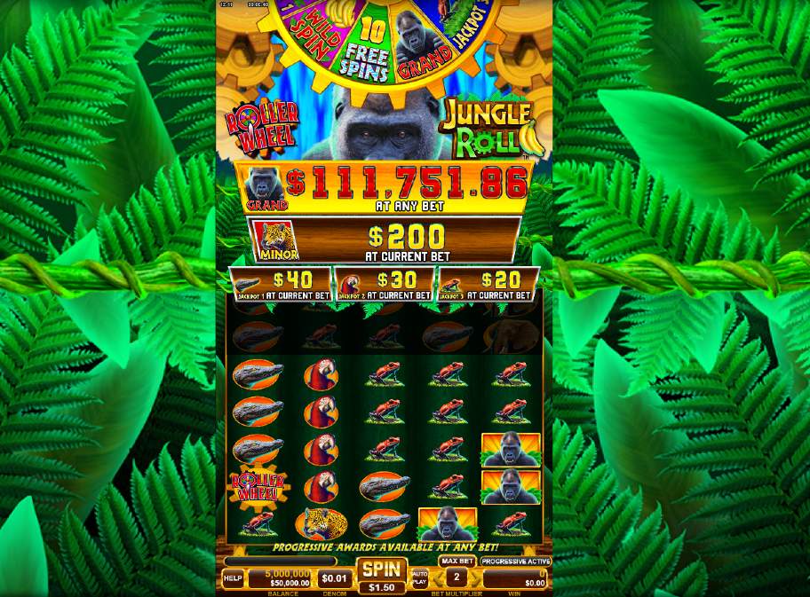 Roller Wheel Jungle Roll base game