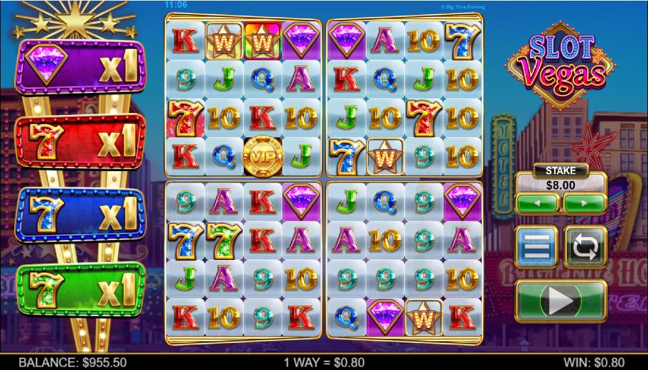 Slot Vegas Megaquads gameplay