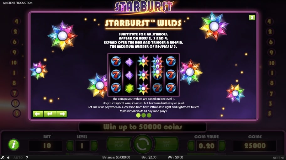 starburst bonus feature