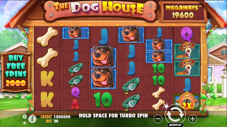 The dog house Megaways base game