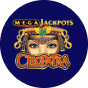 megajackpots cleopatra slot logo
